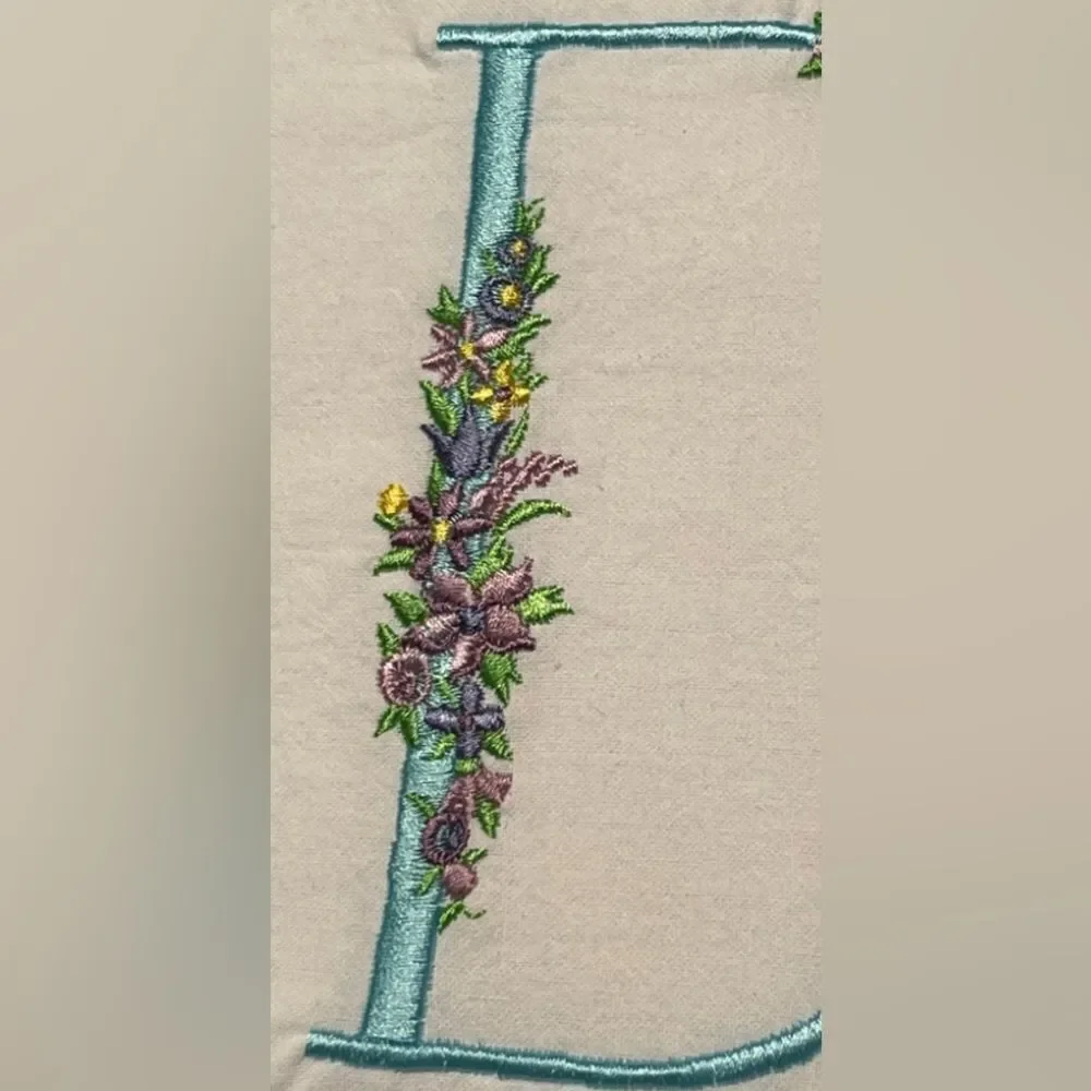 Flour Towel Embroidered DG Collections 100% Cotton 27